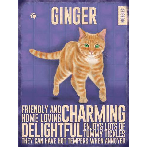 The Original Metal Sign Company Sign Ginger Cat