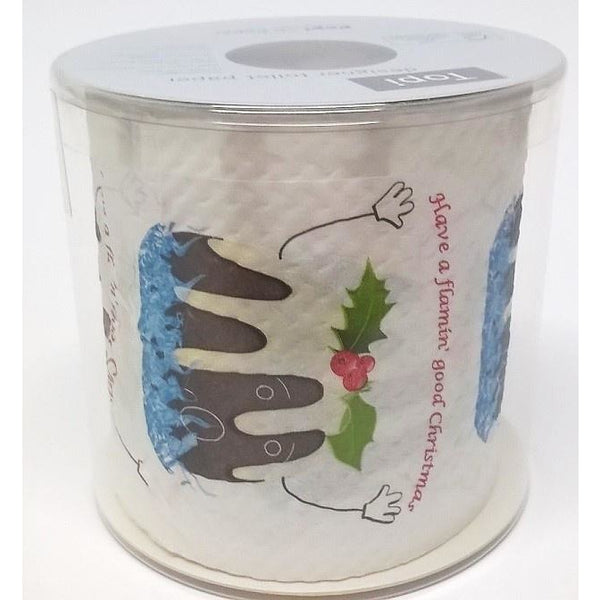 Topi Designer Toilet Roll Christmas Pudding