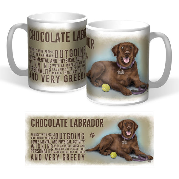 The Original Metal Sign Company Mug Chocolate Labrador