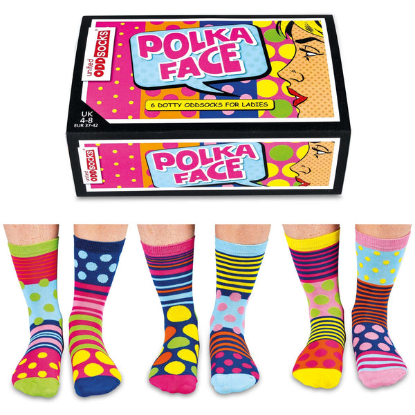 United Odd Socks Polka Face