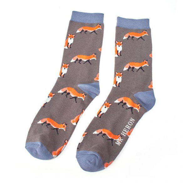 Mr Heron Socks Foxes Rust