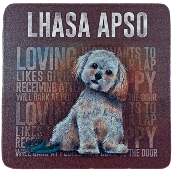 The Original Metal Sign Company Coaster Lhasa Apso